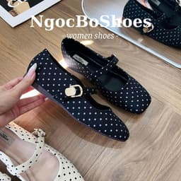 Giày Búp Bê - Giày Bệt Nữ Mary Jane Công Sở Chấm Bi Basic Thanh Lịch Nữ Tính Nhẹ Nhàng - N0038-Sona 6