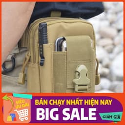 Túi đeo hông thắt lưng đựng dụng cụ, điện thoại đồ nhỏ gọn vải bố siêu bền 1