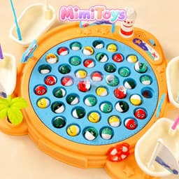 Bộ Đồ Chơi Câu Cá MimiToys 45 Con - Bàn Câu Cá Phát Nhạc Vui Nhộn Cho Bé Từ 2-6 Tuổi 4