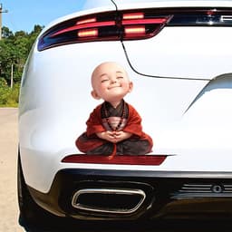 [Hỏa Tốc] Decal Tem Dán Xe Ô Tô Hình Chú Tiểu Dễ Thương - Decal Xe Đẹp Thiết Kế In Theo Yêu Cầu 5