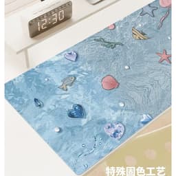 thảm da trải bàn làm việc cỡ lớn chủ đề đại dương thảm lót chuột học tập bảo vệ mắt lót bàn phím máy tính chống nước decor 2