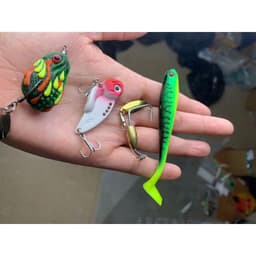 Bộ Mồi Câu Nước 3 Tầng - Nhái Hơi & Mồi Mềm, 5 Khóa Link Cá Sắt Shop Lure  Chất Lượng   DOCAU247 6