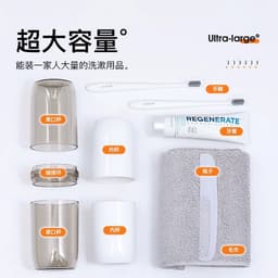 Hộp đựng Bàn Chải đánh Răng Vệ Sinh Du Lịch. Cốc Nước Súc Miệng Bàn Chải đánh Răng Tiện lợi 3