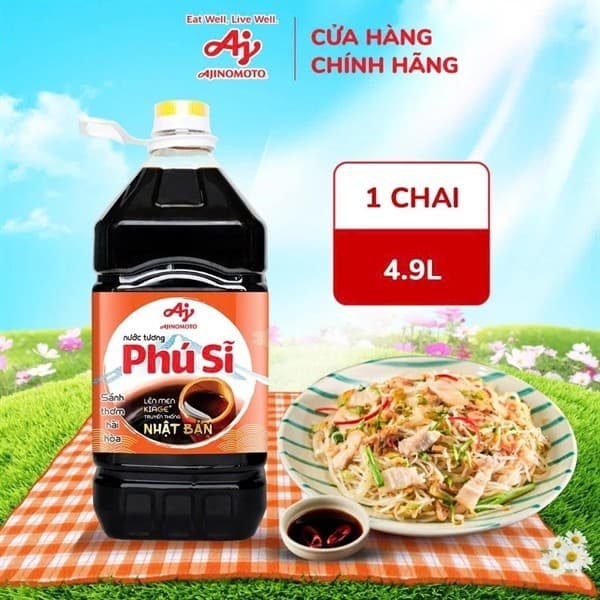 Can Nước Tương Phú Sĩ 4.9 Lít Chai