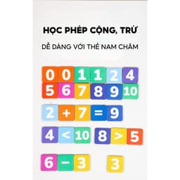 Bộ Sách Nam Châm Học Chữ & Số Cho Bé Từ 3 Tuổi - Ghép Chữ, Tính Toán Tiền Tiểu Học 5