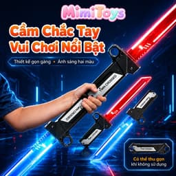 Đồ Chơi Kiếm Phát Sáng LED MimiToys - 2 Kiếm Ghép Thành Kiếm Đôi Siêu Ngầu Cho Bé 2
