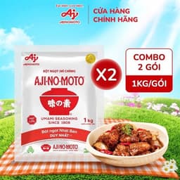 Chính hảng Full VAT COMBO 2 GÓI Bột Ngọt Ajinomoto Hạt Lớn Gói 1 KG 2