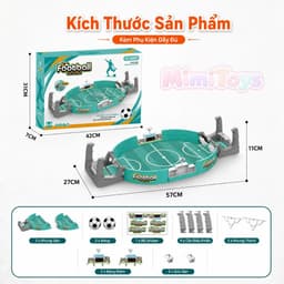 Đồ Chơi Bàn Đá Bóng Mini MimiToys - Trò Chơi Vận Động Rèn Luyện Phản Xạ Cho Bé 9