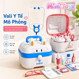 Vali Bác Sĩ Hình Thỏ MimiToys 36 Chi Tiết - Đồ Chơi Nhập Vai Khám Bệnh Cho Bé 8