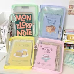 Túi đựng hồ sơ, tài liệu, túi học thêm kèm sticker dễ thương 9