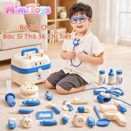Vali Bác Sĩ Hình Thỏ MimiToys 36 Chi Tiết - Đồ Chơi Nhập Vai Khám Bệnh Cho Bé 5