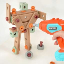 Hộp Kỹ Thuật 144 Chi Tiết Cho Bé – Bộ Đồ Chơi Lắp Ráp DIY Có Máy Khoan Pin, Phát Triển Tư Duy Sáng Tạo Cho Trẻ 3+ 6