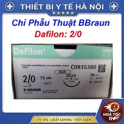 [ Lẻ 2 sợi ] Chỉ Khâu Phẫu Thuật Dafilon BBraun Số 2,3,4,5,6 2