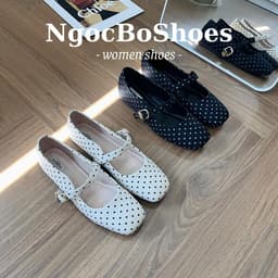 Giày Búp Bê - Giày Bệt Nữ Mary Jane Công Sở Chấm Bi Basic Thanh Lịch Nữ Tính Nhẹ Nhàng - N0038-Sona 4