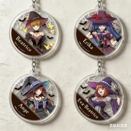 Móc khóa Anime Umineko When They Cry Beatrice Erika Ange Eva bản Halloween Acrylic Mica in hình sắc nét phụ kiện trang 1