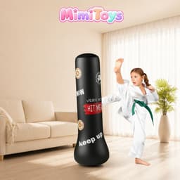 Bộ Đồ Chơi Đấm Bốc Boxing MimiToys Có Bơm Tặng Kèm - Trụ Boxing Vận Động Giải Trí Cho Bé 6