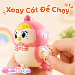 Set 4 Gà Con Vặn Cót MimiToys - Đồ Chơi Nam Châm Nối Đuôi Xoay 360 Độ Cho Bé 7