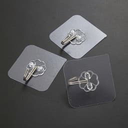 Móc Treo Tường Tự Dính Trong Suốt, Móc Inox Treo Đồ Đa Năng994 3