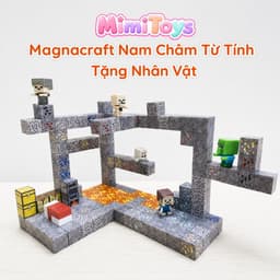 Set 200 Khối Magnacraft Nam Châm Từ Tính MimiToys Tặng Nhân Vật - Đồ Chơi Lắp Ráp Mô Hình 2