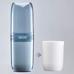 Hộp đựng Bàn Chải đánh Răng Vệ Sinh Du Lịch. Cốc Nước Súc Miệng Bàn Chải đánh Răng Tiện lợi 9