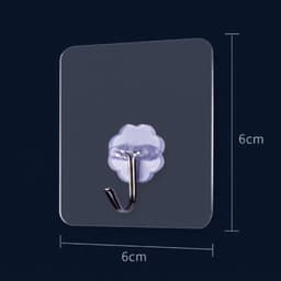 Móc Treo Tường Tự Dính Trong Suốt, Móc Inox Treo Đồ Đa Năng994 7