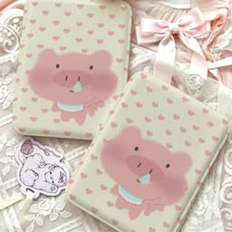 Heo con buồn trái tim, gương trang điểm gấp chất liệu bền đẹp, kiểu dáng thời trang  2