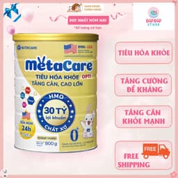 (TRỢ GIÁ) Sữa Bột Nutricare Metacare OPTI 0,1, 2+ 850g - Tiêu Hoá Khoẻ, Tăng Cân Cao Lớn.Date dài 6