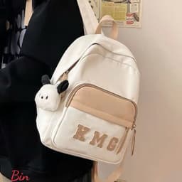 BaLo Kèm Móc Khóa Hình Gấu Cute Cho Bé, Màu Sắc Dễ Thương, Balo đi học, balo đi du lịch miễn phí vận chuyển 9