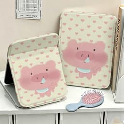 Heo con buồn trái tim, gương trang điểm gấp chất liệu bền đẹp, kiểu dáng thời trang  1