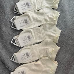 Sét 10 Đôi Tất Nơ Cổ Bèo Siêu Xinh Cho Phụ Nữ Thiết Kế Độc Đáo Phong Cách Thời Trang Màu Trắng Tinh Tế 5