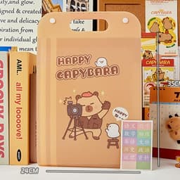 Túi đựng tài liệu 8 ngăn khổ A4 họa tiết chuột nước kute 35x24cm 3