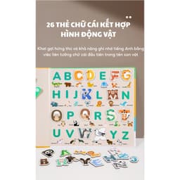 Bộ Sách Nam Châm Học Chữ & Số Cho Bé Từ 3 Tuổi - Ghép Chữ, Tính Toán Tiền Tiểu Học 7