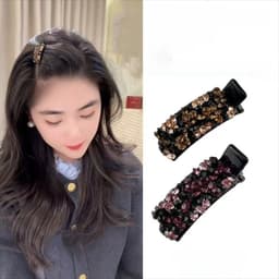 Kẹp tóc mỏ vị - Kẹp tóc kim cương phong cách Hàn Quốc Chất liệu Acrylic  Kẹp mái kẹp cho bé GDN1511 3