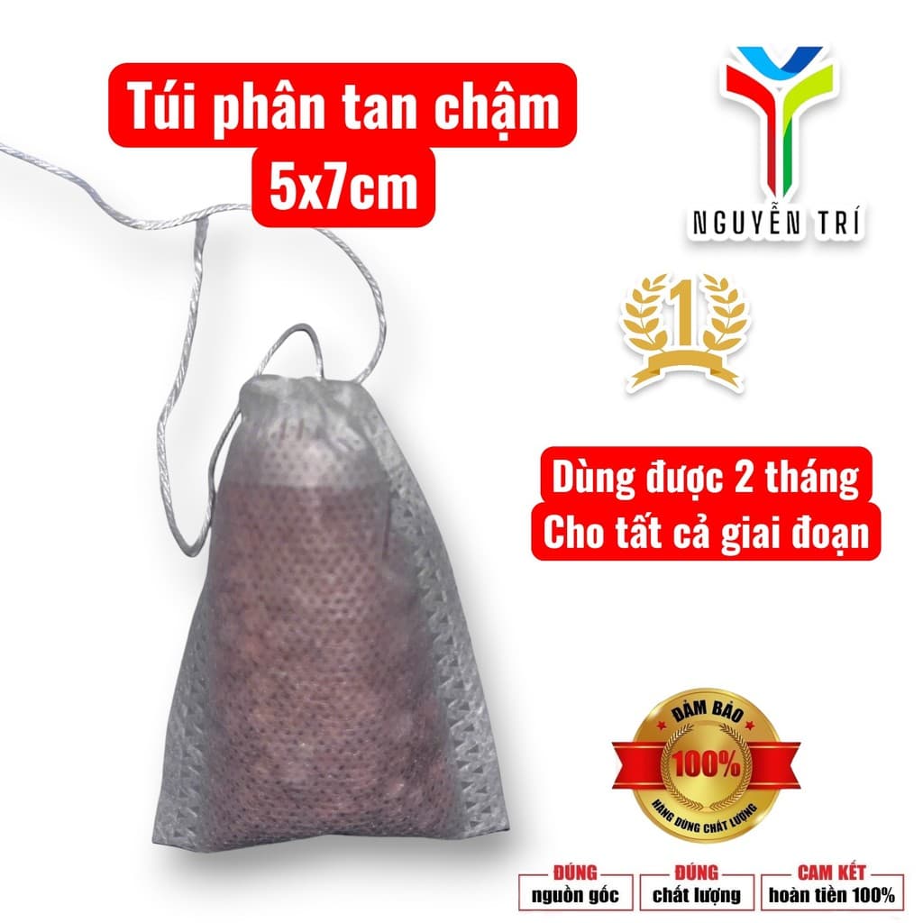 Túi Phân Tan Chậm Nguyễn Trí 5x7cm - Dinh Dưỡng Cho Mọi Giai Đoạn Cây Trồng