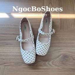 Giày Búp Bê - Giày Bệt Nữ Mary Jane Công Sở Chấm Bi Basic Thanh Lịch Nữ Tính Nhẹ Nhàng - N0038-Sona 2