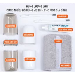 Cốc Đựng Bàn Chải 4in1 Tiện Lợi, Thích Hợp Đi Du Lịch 8