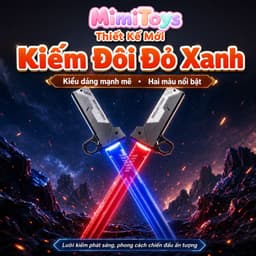 Đồ Chơi Kiếm Phát Sáng LED MimiToys - 2 Kiếm Ghép Thành Kiếm Đôi Siêu Ngầu Cho Bé 3