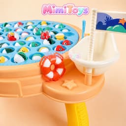 Bộ Đồ Chơi Câu Cá MimiToys 45 Con - Bàn Câu Cá Phát Nhạc Vui Nhộn Cho Bé Từ 2-6 Tuổi 5