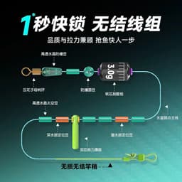(Mua 5 Tặng 1) Trục Tím Buộc Sẵn Không Nút Thắt Qianlilai Tải Cá Tốt Đủ Size 3m6-7m2 Trục Câu Đài - Shop ĐCAB 7