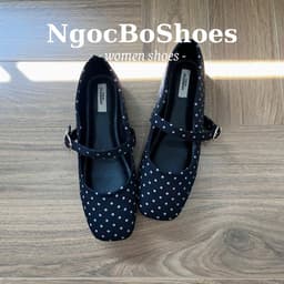 Giày Búp Bê - Giày Bệt Nữ Mary Jane Công Sở Chấm Bi Basic Thanh Lịch Nữ Tính Nhẹ Nhàng - N0038-Sona 3