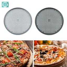 Woedpez Pizza Pan Pizza Đĩa Nướng Bánh Chống Dính Máy Nướng Bánh Chảo Giòn Khay Có Lỗ 1