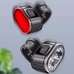 Bộ đèn hậu xe đạp MUVAKO, Đèn pha LED siêu sáng có thể sạc lại có hậu, độ sáng cao có thể sạc lại Di động Đèn sạc siêu sáng Đi đêm 7