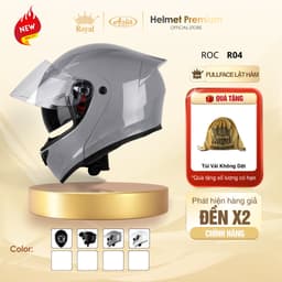 Mũ Bảo Hiểm Fullface Lật Hàm ROC R04 Chính Hãng Đi Phượt Nam Nữ Bảo Hành Chính Hãng 12 Tháng 1
