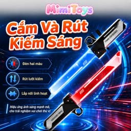 Đồ Chơi Kiếm Phát Sáng LED MimiToys - 2 Kiếm Ghép Thành Kiếm Đôi Siêu Ngầu Cho Bé 1