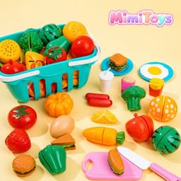 Set Hoa Quả Cắt Ghép MimiToys 30 Chi Tiết - Đồ Chơi Nhà Bếp Nhựa Cao Cấp Cho Bé 3