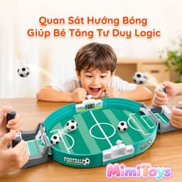 Đồ Chơi Bàn Đá Bóng Mini MimiToys - Trò Chơi Vận Động Rèn Luyện Phản Xạ Cho Bé 4