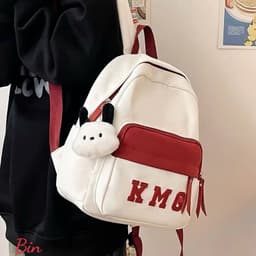 BaLo Kèm Móc Khóa Hình Gấu Cute Cho Bé, Màu Sắc Dễ Thương, Balo đi học, balo đi du lịch miễn phí vận chuyển 1