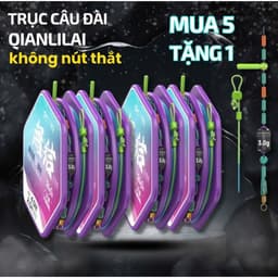 (Mua 5 Tặng 1) Trục Tím Buộc Sẵn Không Nút Thắt Qianlilai Tải Cá Tốt Đủ Size 3m6-7m2 Trục Câu Đài - Shop ĐCAB 2