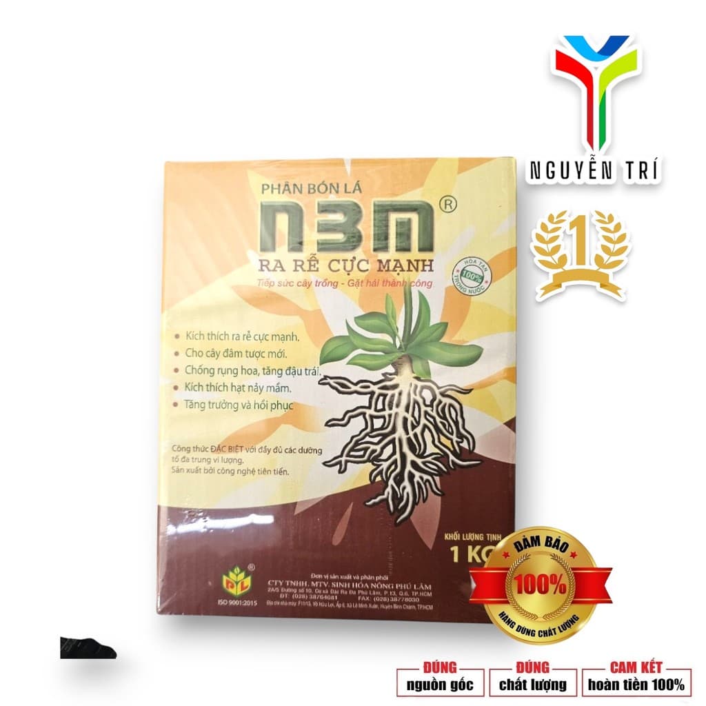 Phân Bón Lá N3M Ra Rễ Cực Mạnh 1KG – Kích Rễ, Bung Rễ Nhanh, Chống Rụng Hoa, Tăng Đậu Trái Hiệu Quả