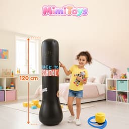 Bộ Đồ Chơi Đấm Bốc Boxing MimiToys Có Bơm Tặng Kèm - Trụ Boxing Vận Động Giải Trí Cho Bé 8